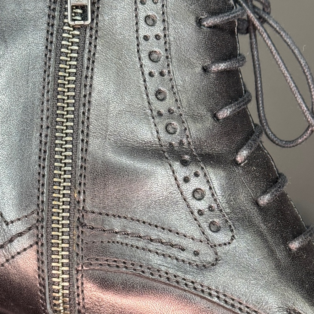 Johnston & Murphy Black Leather Men's Ankle Boots Size 11.5 - Picture 5 of 10